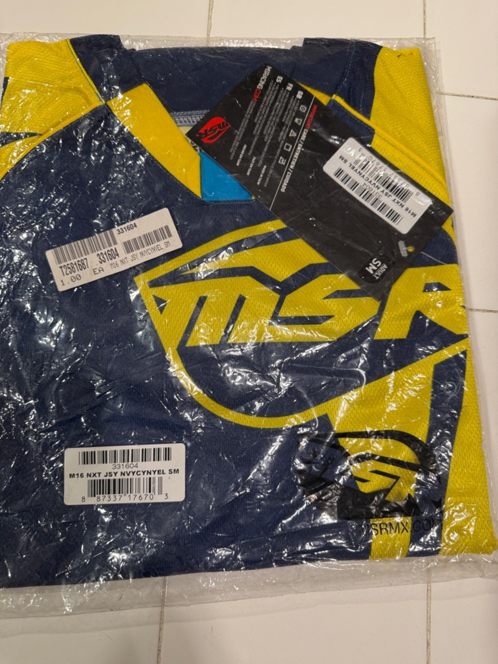 MSR Men's Navy and Yellow Jersey